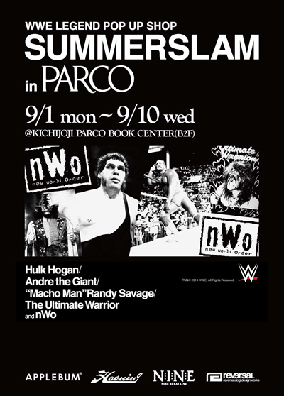 WWE LEGEND POP UP SHOP SUMMERSLAM in PARCO